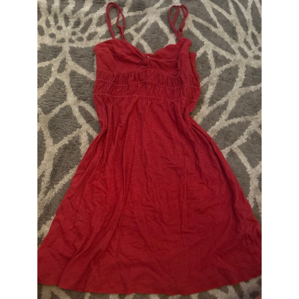 Red American Eagle Knot Top Mini Dress